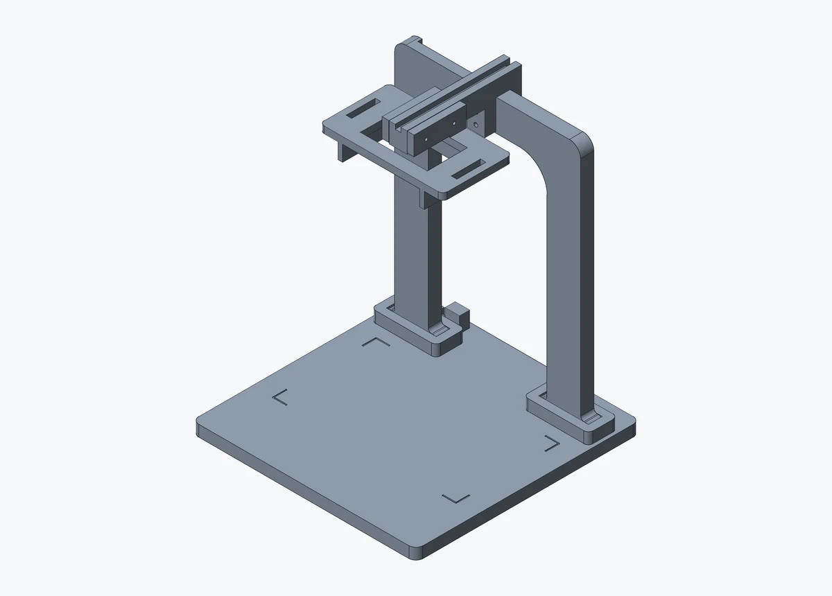 Render van het camera-ophangportaal